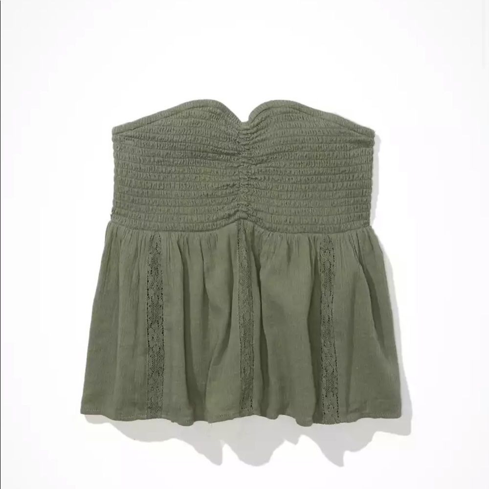 AE Smocked Babydoll Tube Top